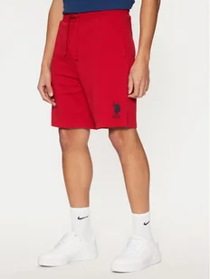 U.S. Polo Assn. Szorty sportowe MUP3355 Czerwony Regular Fit - Spodenki damskie - miniaturka - grafika 1