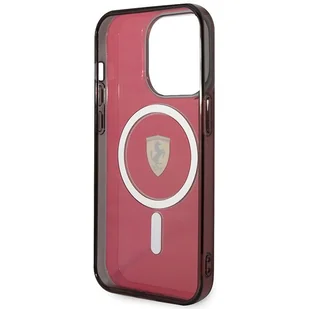 Ferrari FEHMP14LURKR iPhone 14 Pro 6,1" czerwony/red hardcase Translucent Magsafe - Etui i futerały do telefonów - miniaturka - grafika 7