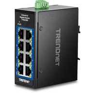 Switche - Trendnet TI-GLC80 łącza sieciowe Nie zarządzany Gigabit Ethernet (10/100/1000) Czarny TI-GLC80 - miniaturka - grafika 1