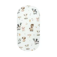 Prześcieradła dla dzieci - Bambusowe Prześcieradło z gumką 60x120cm Farma - miniaturka - grafika 1