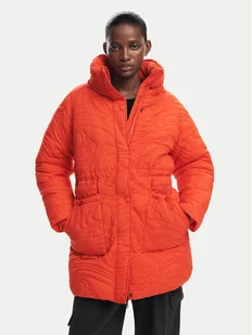 Desigual Kurtka puchowa Aarhus 24WWEWAC Pomarańczowy Regular Fit - Kurtki damskie - miniaturka - grafika 1