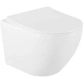 Miski WC - Miska WC Rimless z deską wolnoopadającą slim MEXEN Lena, biała - miniaturka - grafika 1