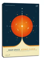 Obrazy i zdjęcia na płótnie - Atomic clock orange - obraz na płótnie Wymiar do wyboru: 40x50 cm - miniaturka - grafika 1