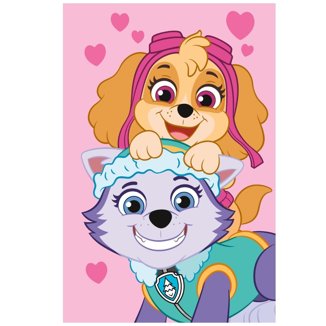 Koc Psi Patrol Skye Everest 100×150 Różowy Polarowy Dla Dziewczynki