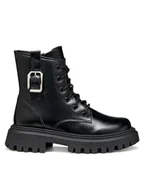 Buty dla chłopców - Geox Botki J Maquinnens J56M6C 000CN C9999 D Czarny - miniaturka - grafika 1