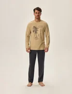 Piżamy damskie - Piżama Jerry 41905-80X Beżowa (Rozmiar XL) - miniaturka - grafika 1