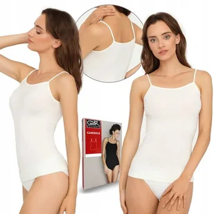 ﻿Koszulka na ramiączkach GATTA CAMISOLE, biała, M - Koszulki i topy damskie - miniaturka - grafika 1