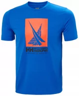 Koszulki męskie - Koszulka Męska Helly Hansen UP40+ Hp Race Żagiel Antybakteryjna Cobalt (344 - miniaturka - grafika 1