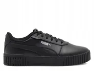 Buty trekkingowe damskie - Młodzieżowe sneakersy Carina 2.0 PUMA Black Silver Metallic metallic - miniaturka - grafika 1