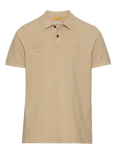 Camel Active Koszulka polo w kolorze beżowym - Koszulki męskie - miniaturka - grafika 1