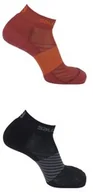 Skarpetki i podkolanówki sportowe - Skarpety Salomon XA 2-PACK Biking Red / Forged Iron - miniaturka - grafika 1