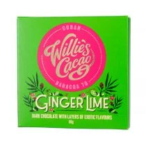 Willies Cacao Czekolada Imbir i Limonka 70% Ginger Lime Kuba 50 g - Czekolada - miniaturka - grafika 1