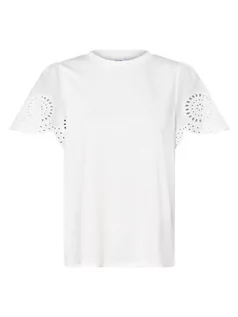 Koszulki i topy damskie - Vila - T-shirt damski, biały - grafika 1