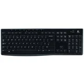Klawiatury - Logitech Wireless K270 CZ/SK (920-003741) Czarna - miniaturka - grafika 1