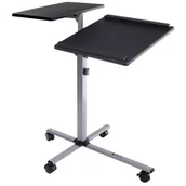 Akcesoria do projektorów - Techly Techly Stolik do projektora/notebooka, mobilny czarny - miniaturka - grafika 1