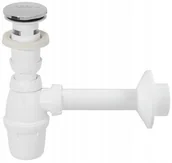 Syfony - WIRQUIN Syfon umywalkowy 50MM Z KORKIEM CLICK-CLACK WIRQUIN - miniaturka - grafika 1