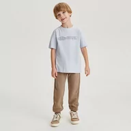 Spodnie i spodenki dla chłopców - Reserved - Bawełniane joggery - Brązowy - miniaturka - grafika 1