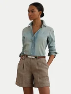 Koszule damskie - LAUREN RALPH LAUREN Koszula jeansowa 200963850001 Niebieski Classic Fit - miniaturka - grafika 1