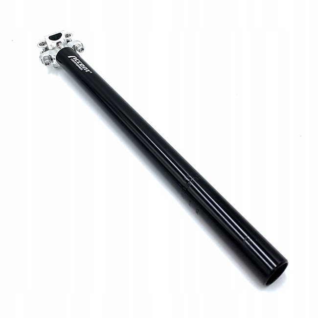 Accent Wspornik siodła SP-408 czarny / Długość: 400 mm / Średnica: 27,2