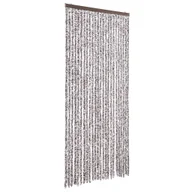 Zasłony - vidaXL Zasłona muchowa brązowo-beżowa 100x230 cm szenilowa - miniaturka - grafika 1