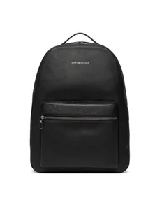 Tommy Hilfiger Plecak Th Business Leather Backpack AM0AM13641 Czarny - Plecaki - miniaturka - grafika 1