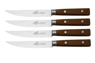 Zestaw noży do steków Sabatier GAUCHO 4 sztuki 11,5 cm drewno inox - Nożyce kuchenne - miniaturka - grafika 1