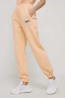 Spodnie damskie - P.E Nation P.E Nation spodnie bawełniane damskie kolor pomarańczowy gładkie - grafika 1