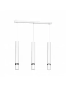 Luminex Lampa wisząca zwis żyrandol Joker 3x8W GU10 biały 9490 - Lampy sufitowe - miniaturka - grafika 1