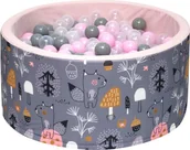Zabawki sensoryczne - ﻿Suchy Basen z Kulkami 90x40 400 piłek bez BPA - basenik z piłeczkami WELOX - miniaturka - grafika 1