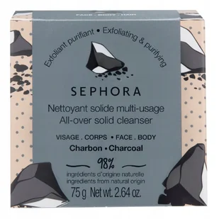 Mydło Naturalne W kostce Charcoal Sephora Collection 75g - Mydła - miniaturka - grafika 1