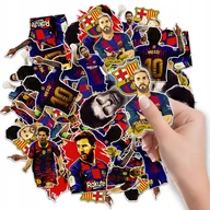Szkolne artykuły papiernicze - NAKLEJKI NA ZESZYT NALEPKA Z POSTACIAMI MESSI PIŁKA NOŻNA WZORY 6 SZT - miniaturka - grafika 1