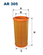 Filtry powietrza - Filtron AR 305 FILTR POWIETRZA - miniaturka - grafika 1