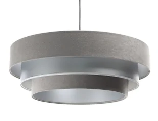 Szaro-srebrna potrójna lampa wisząca - 5X S443 Almira - Lampy sufitowe - miniaturka - grafika 1