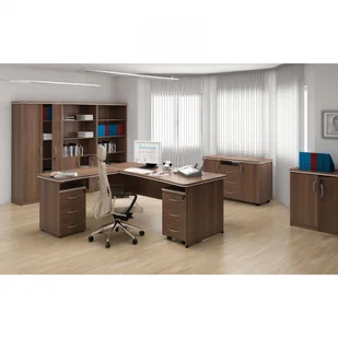 B2B Partner Szafka przesuwna Mirelli A+, 800x400x800 mm, orzech CF F07412, SS-881 - Szafki biurowe - miniaturka - grafika 2