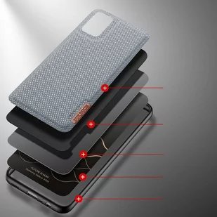 Dux Ducis Fino etui pokrowiec pokryty nylonowym materiałem Samsung Galaxy A02s EU szary - Etui i futerały do telefonów - miniaturka - grafika 3