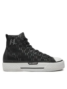 KARL LAGERFELD Trampki KL50454 Czarny - Trampki męskie - miniaturka - grafika 1