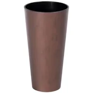 Donice - PROSPERPLAST Tubus Slim Beton Effect DTUS150C-7601U 3.3L Brązowy - miniaturka - grafika 1