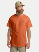Koszulki męskie - Jack Wolfskin T-Shirt Essential 1808382 Pomarańczowy Regular Fit - miniaturka - grafika 1