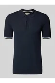 Koszulki męskie - koszulka polo o kroju slim fit z fakturowanym wzorem i listwą guzikową - Superdry - miniaturka - grafika 1