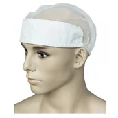 Odzież robocza - Czapka tiulowa z materiałem na gumce biała - miniaturka - grafika 1