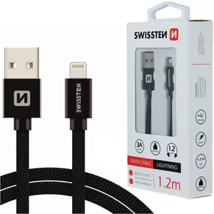 SWISSTEN Kabel USB- Lightning 1,2M do iPhone - Złącza, przejściówki, adaptery - miniaturka - grafika 1