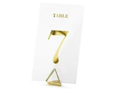 Gadżety dla niej i dla niego - PartyDeco Dekoracja "Numery na Stół", transparentne, 12 cm, 20 szt KPZ4-019ME - miniaturka - grafika 1