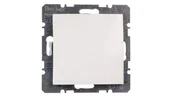 Klawisze i ramki - Hager polo Berker/B.Kwadrat Zaślepka z elementem centralnym biała S.1/B.3/B.7 Glas 6710098989 6710098989 - miniaturka - grafika 1