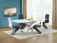 Stoły - Biały prostokątny stół rozkładany z krzesłami P0-W36 - miniaturka - grafika 1