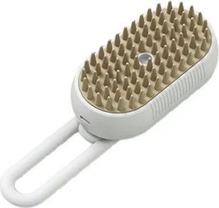 INF Grzebień do masażu z rozpylaczem dla zwierząt - Delikatna pielęgnacja dla kotów i psów Biały - Masażery - miniaturka - grafika 1