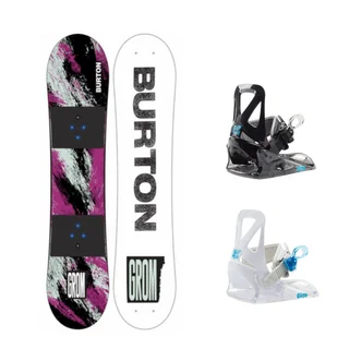 Snowboard Burton Grom purple 120 cm + wiązania - Deski snowboardowe - miniaturka - grafika 1