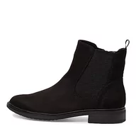 Kozaki damskie - Jana Damskie Softline 8-25369-41 wygodne buty wielozadaniowe klasyczne buty wsuwane buty na co dzień kozaki Chelsea, czarny, 38 EU Weit - miniaturka - grafika 1