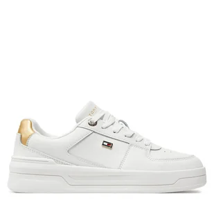 Sneakersy Tommy Hilfiger Essential Basket Sneaker Gold FW0FW08076 Écru - Sneakersy damskie - miniaturka - grafika 1