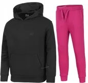 Dresy męskie - 4F OCIEPLANY DZIEWCZÄCY DRES KOMPLET BLUZA SPODNIE / rozm 164 - miniaturka - grafika 1