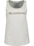 Koszulki i topy damskie - Geographical Norway Top "Jardiniere" w kolorze szarym - miniaturka - grafika 1